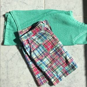 💜NWOT Summer Madras print Patchwork Skirt!